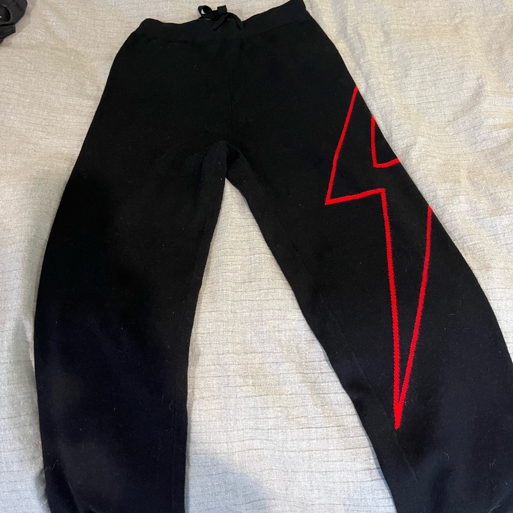 Lightening bolt joggers